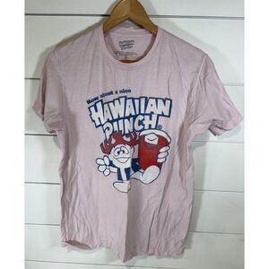 Hawaiian Punch T-Shirt Pink Size M Vintage Style Graphic Tee Retro Soda Logo